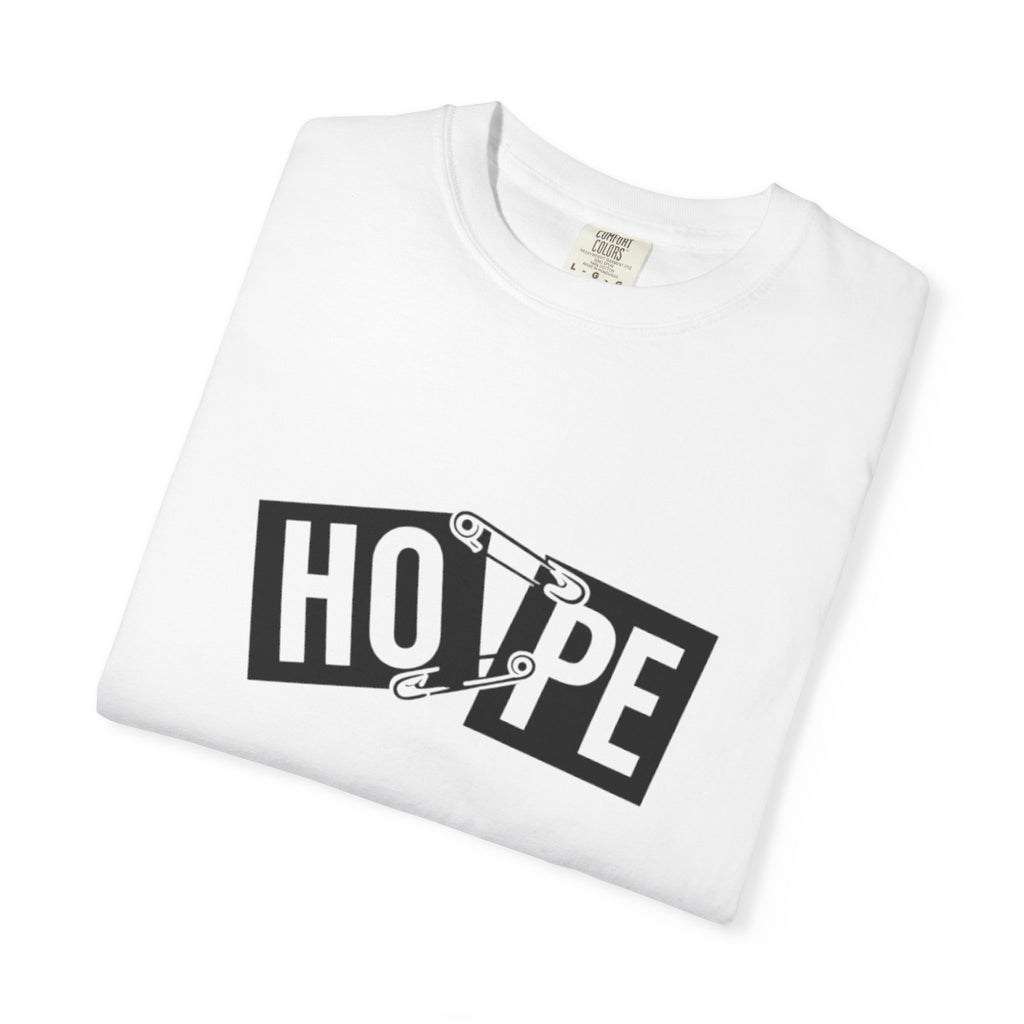 Hope Safety Pin T-Shirt — Graphic 'HOPE' Design
