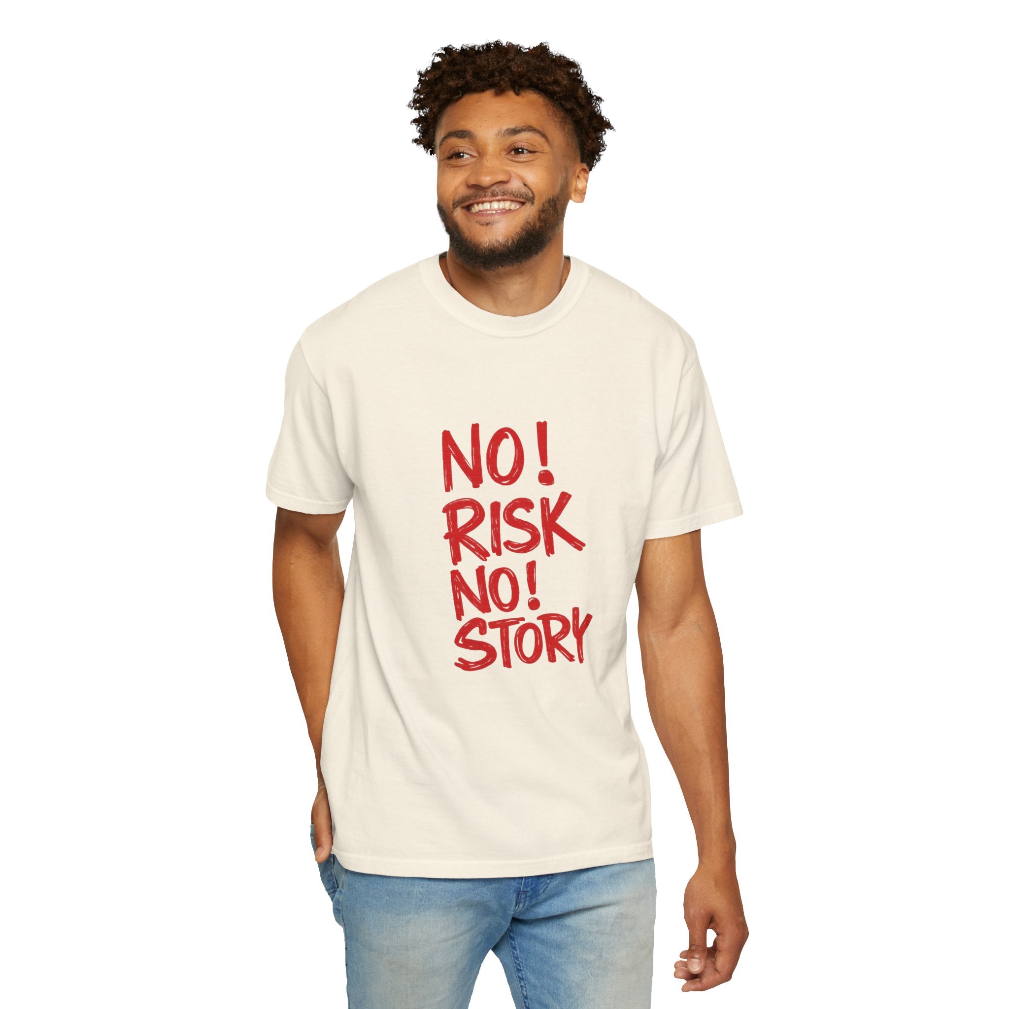 No Risk No Story T-Shirt — Motivational Graphic Tee