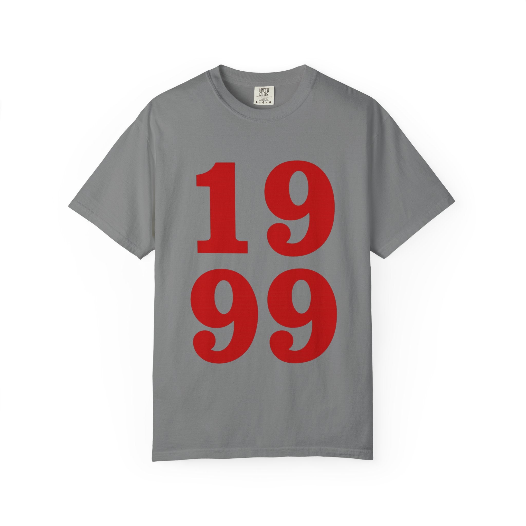 1999 Retro Number T-Shirt — Vintage Birth Year Tee