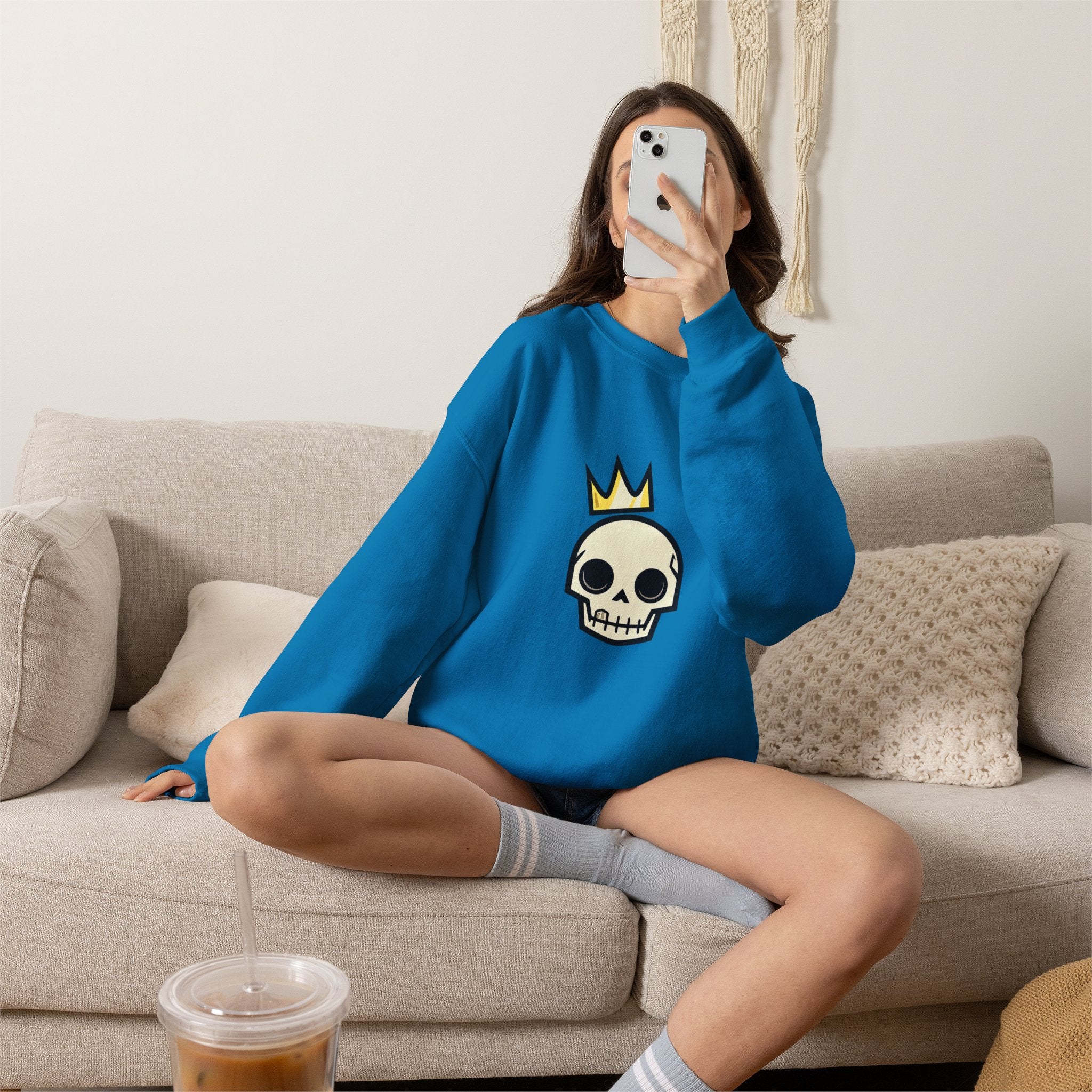 Crowned Skull Crewneck Sweatshirt