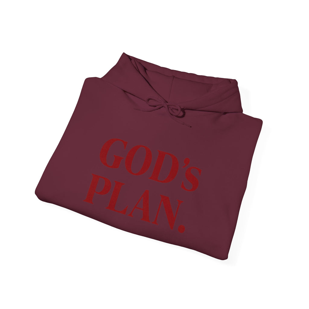 God's Plan Hoodie — Faith-Inspired White Pullover