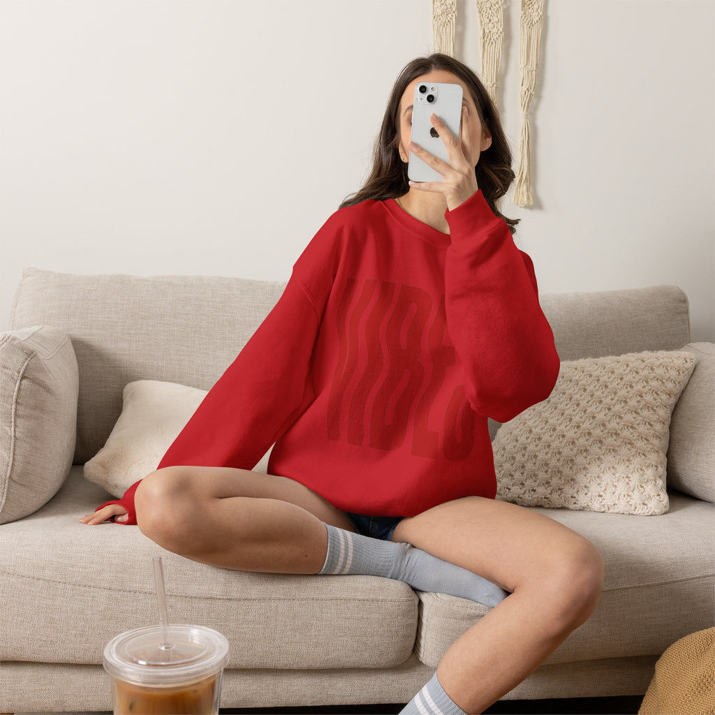 Vibes Distorted Crewneck Sweatshirt