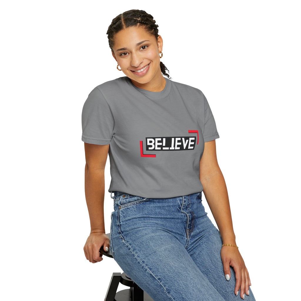 Believe Graphic T-Shirt — Bold Motivational Tee