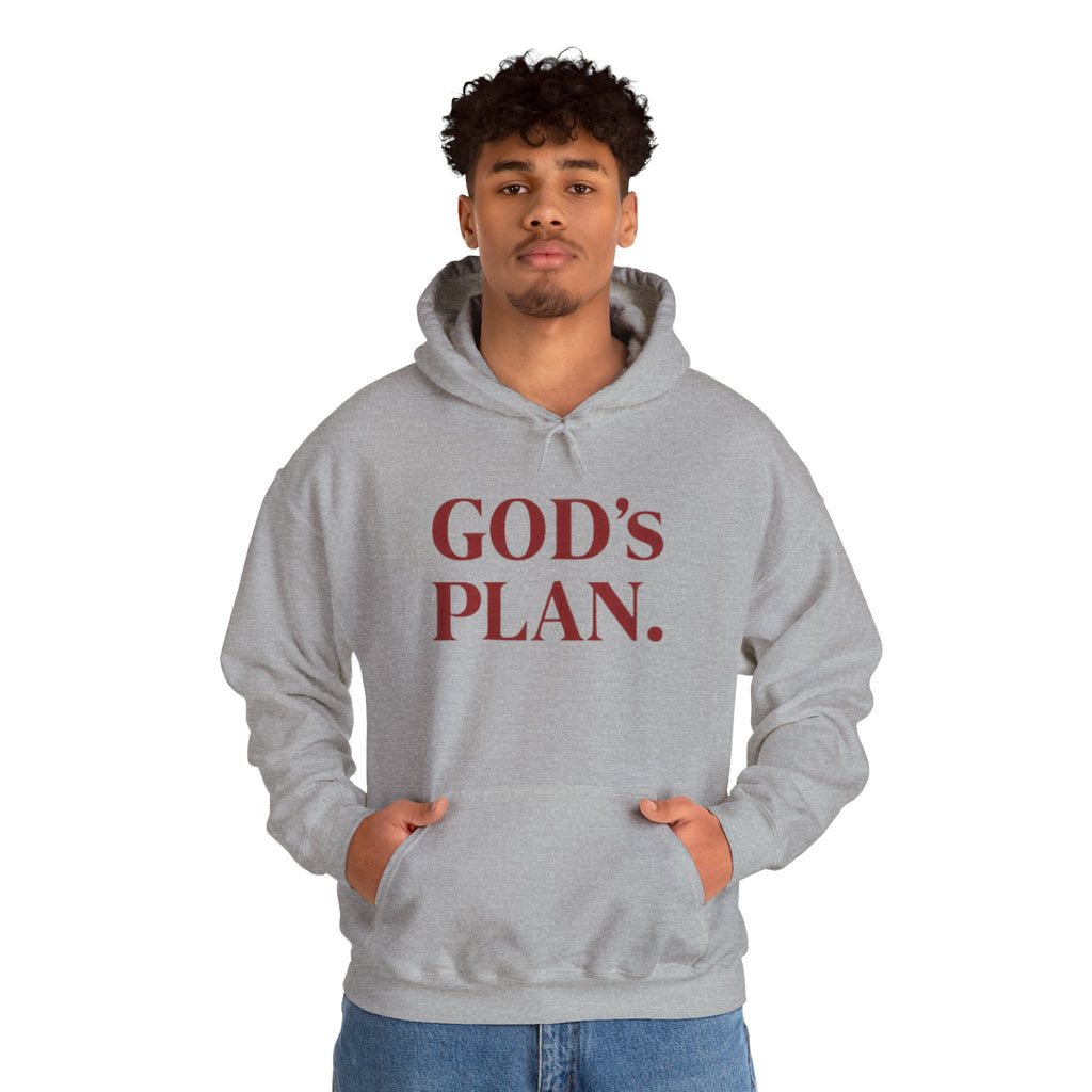 God's Plan Hoodie — Faith-Inspired White Pullover
