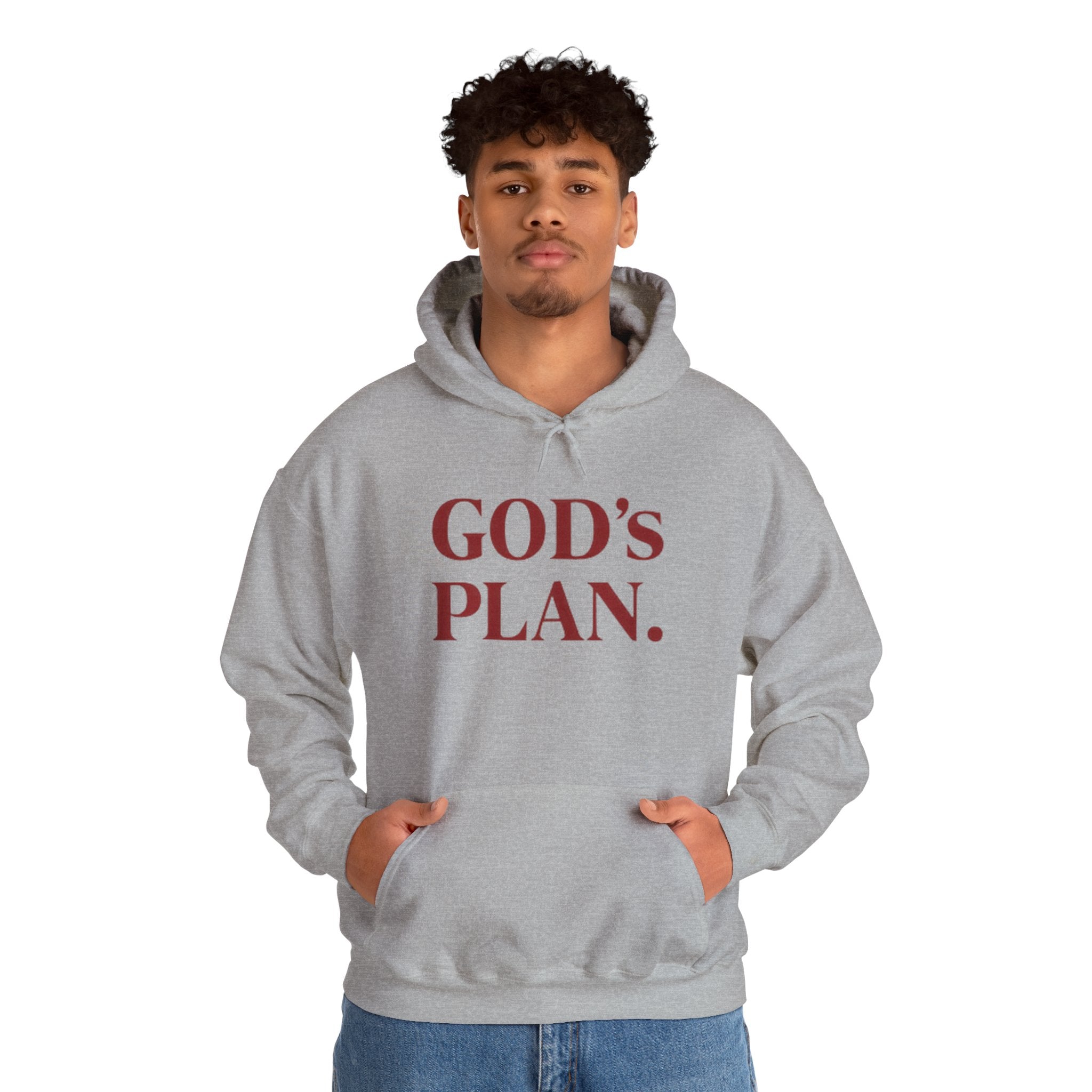 God's Plan Hoodie — Faith-Inspired White Pullover