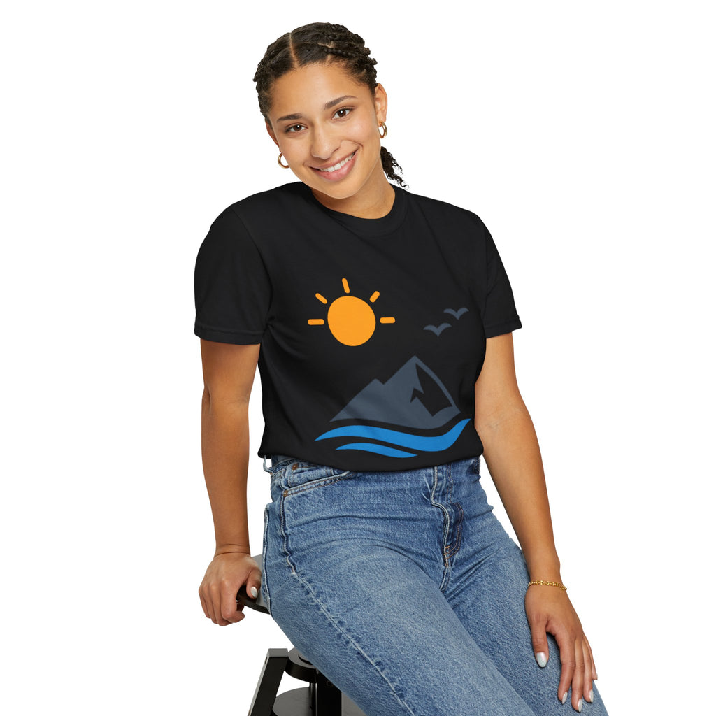 Mountain Sunrise T-Shirt — Scenic Outdoor Graphic Tee