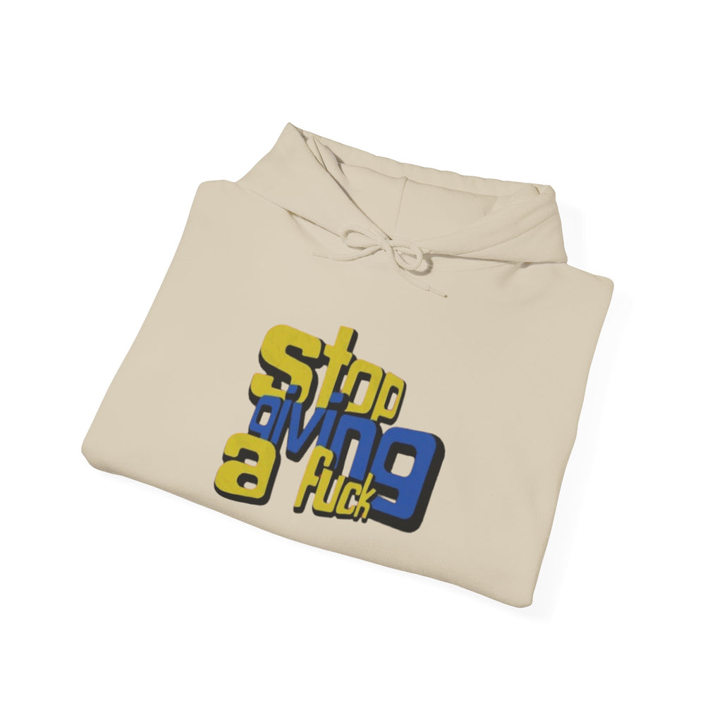 Hoodie — "Stop Giving a F*ck" Bold Retro Graphic Hoodie