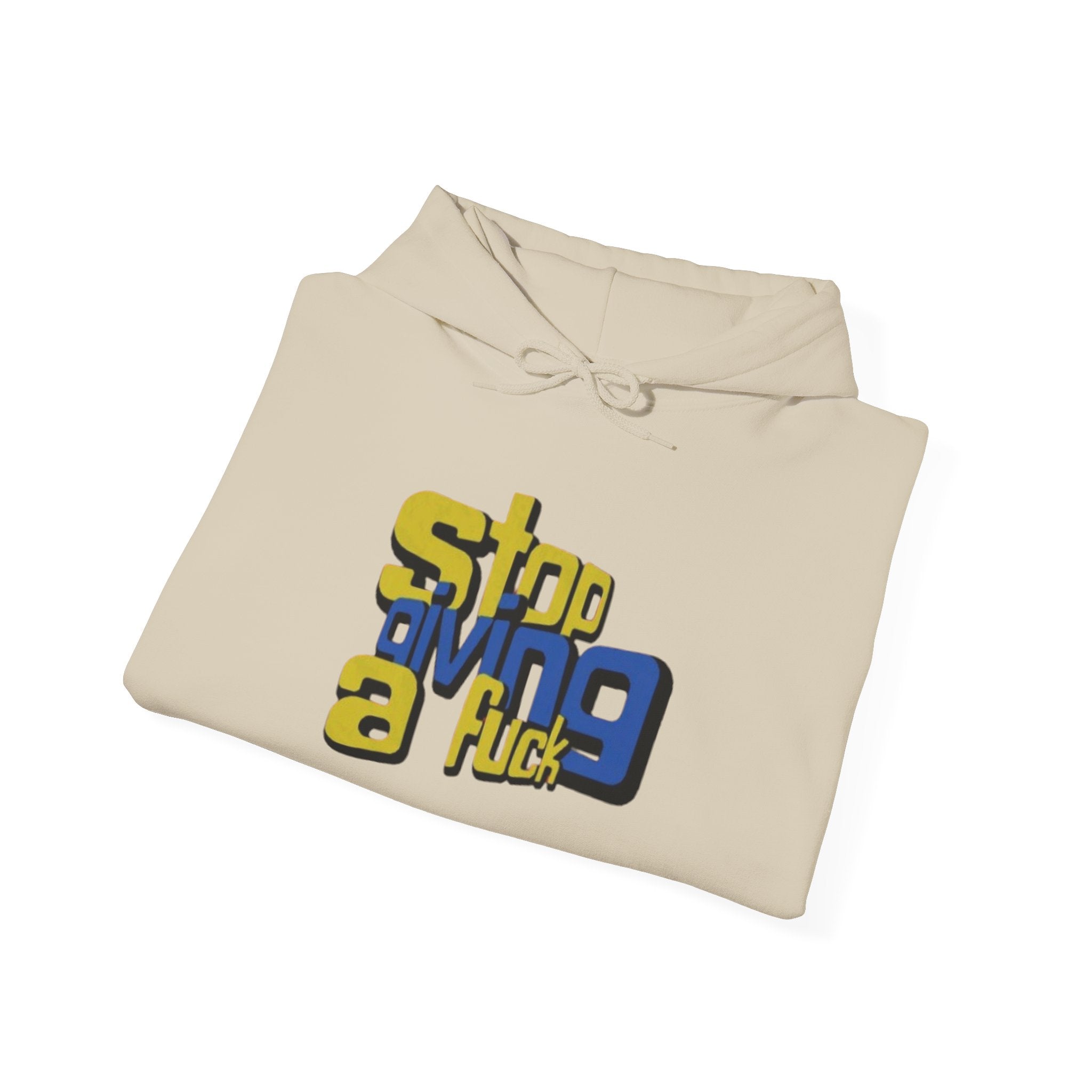 Hoodie — "Stop Giving a F*ck" Bold Retro Graphic Hoodie