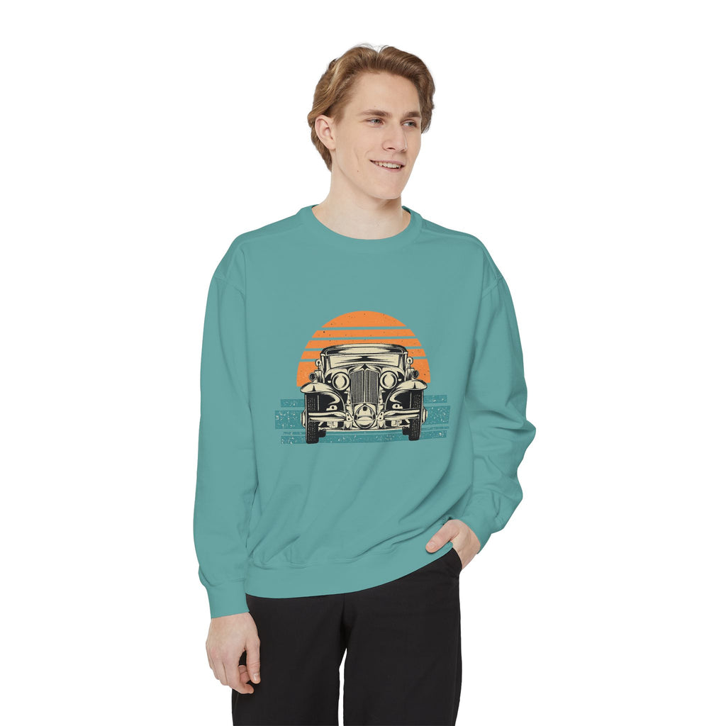 Vintage Car Sunset Sweatshirt