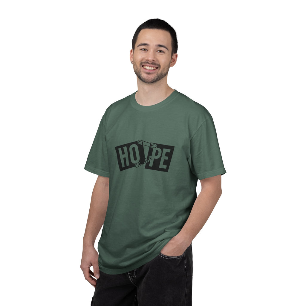 Hope Safety Pin T-Shirt — Graphic 'HOPE' Design