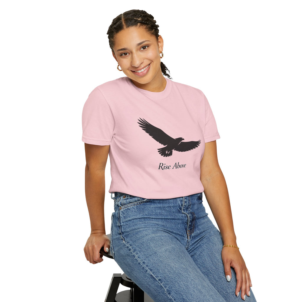 Rise Above Eagle T-Shirt — Inspirational Eagle Graphic Tee