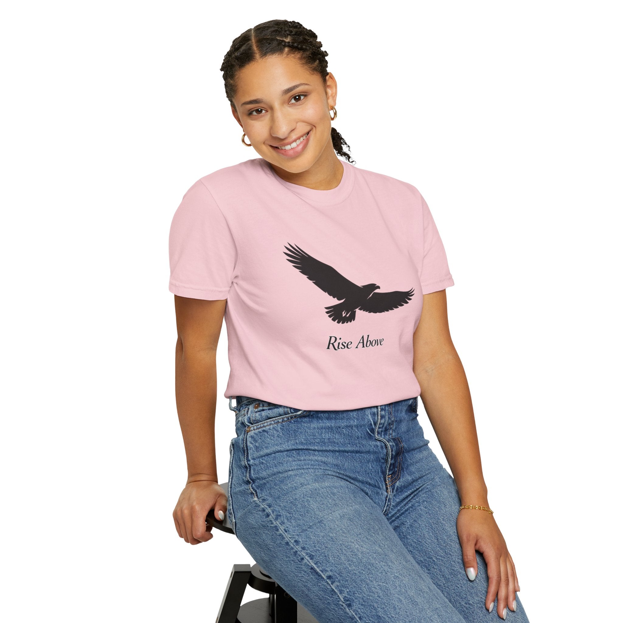 Rise Above Eagle T-Shirt — Inspirational Eagle Graphic Tee