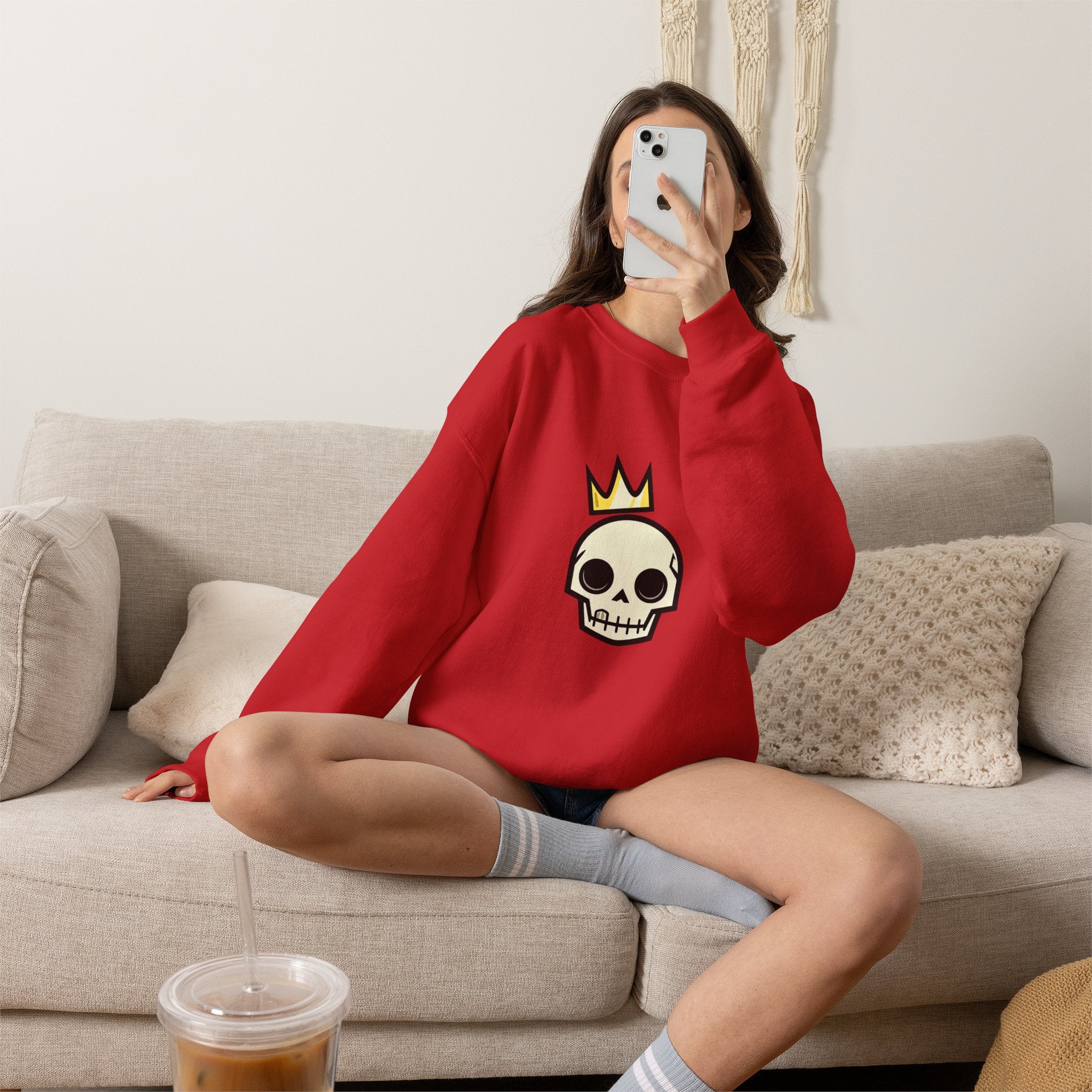Crowned Skull Crewneck Sweatshirt