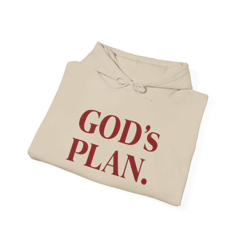 God's Plan Hoodie — Faith-Inspired White Pullover