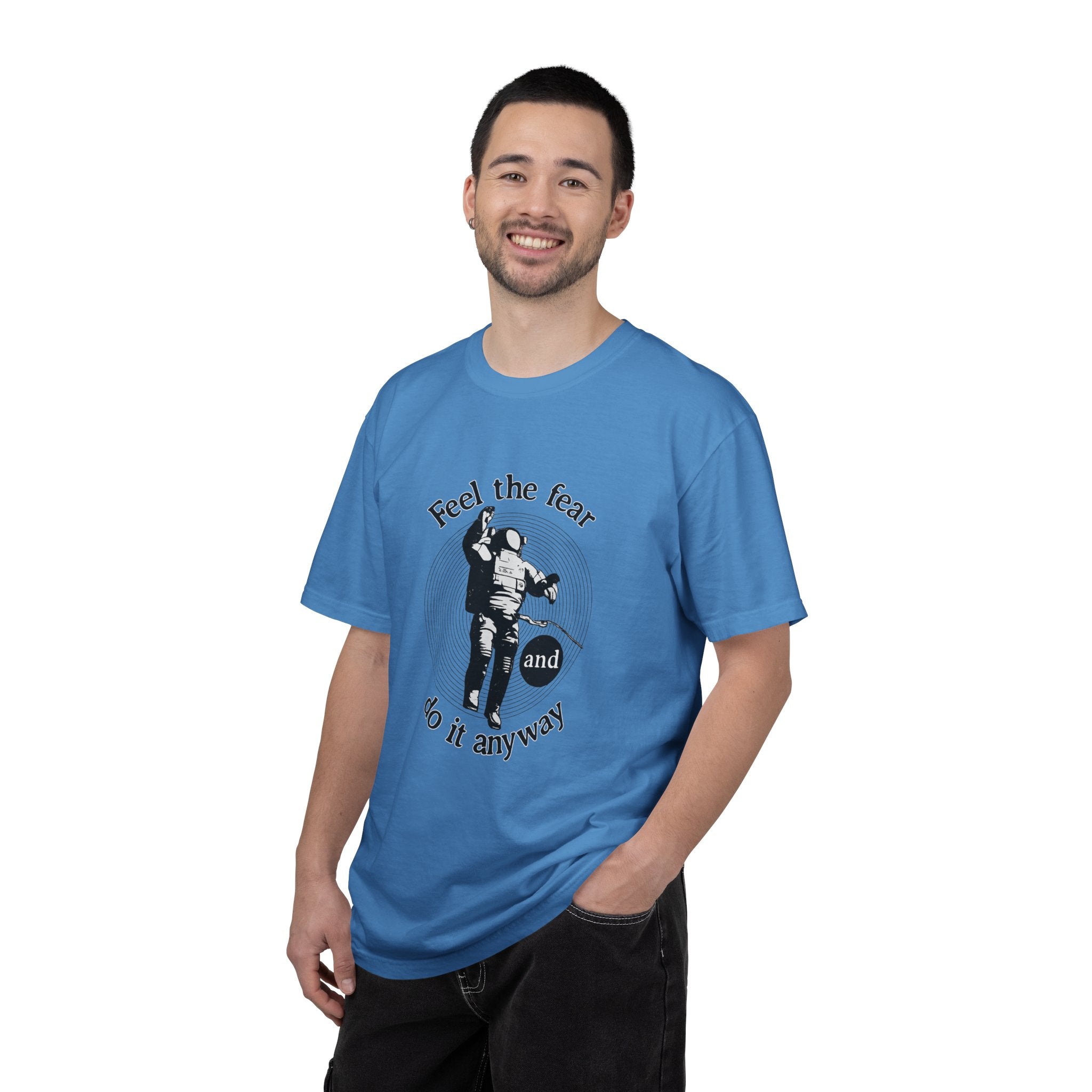Astronaut 'Feel the Fear and Do It Anyway' Graphic T‑Shirt
