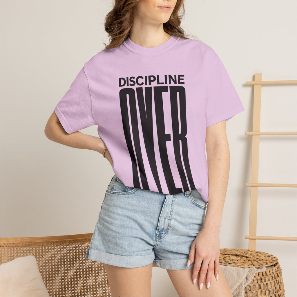 Discipline Over Motivation T-Shirt — Motivational Fitness Tee