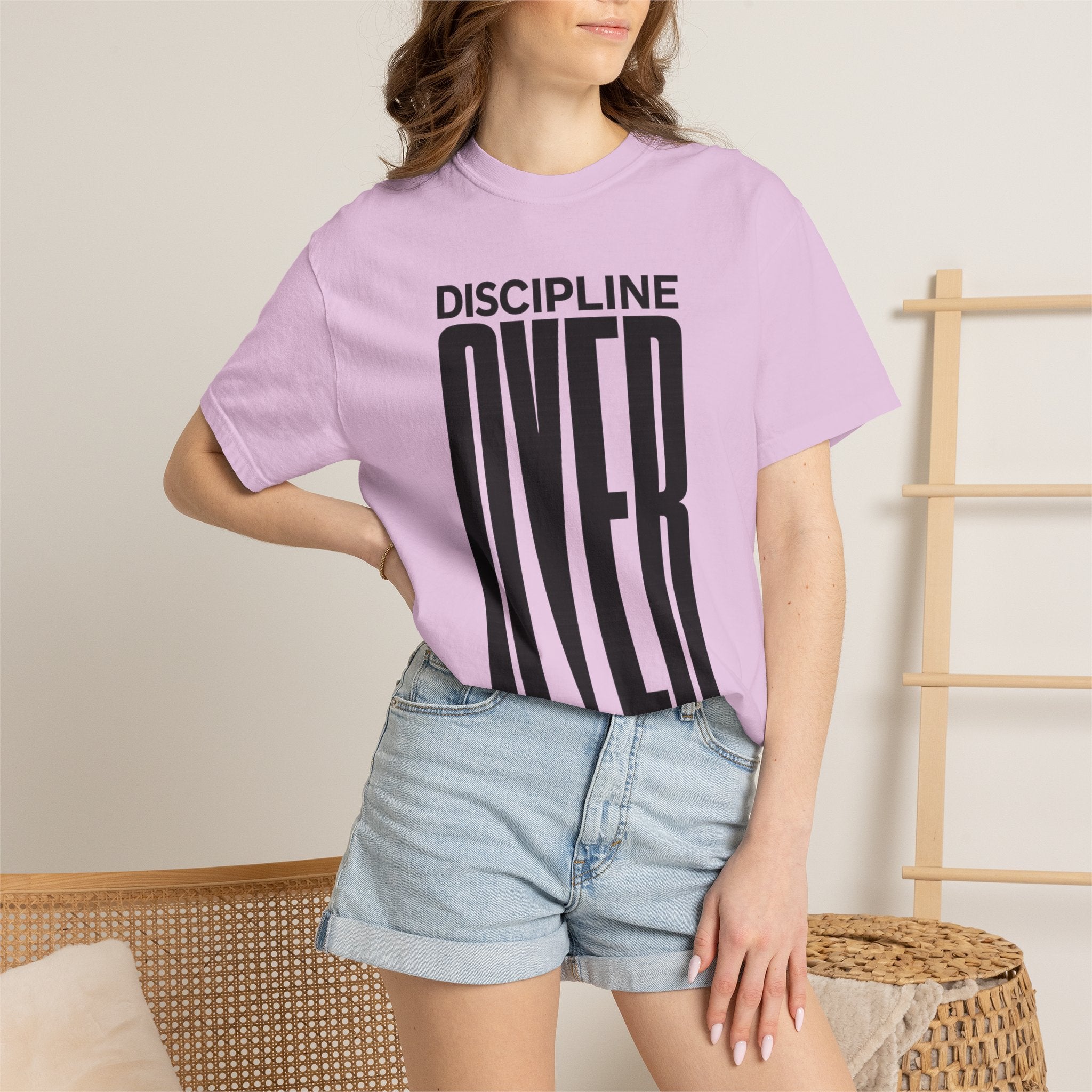 Discipline Over Motivation T-Shirt — Motivational Fitness Tee