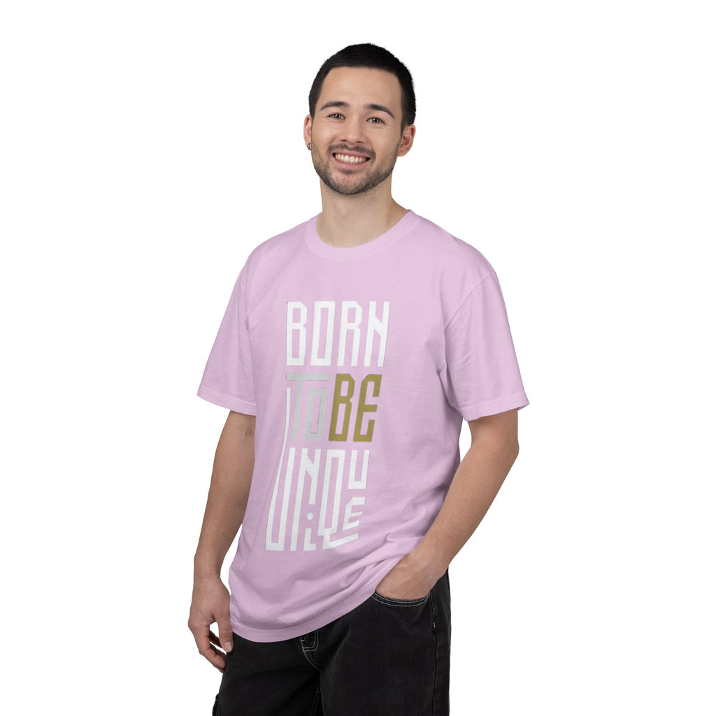 T-Shirt — "Born To Be Untile" Bold Vertical Typography Tee