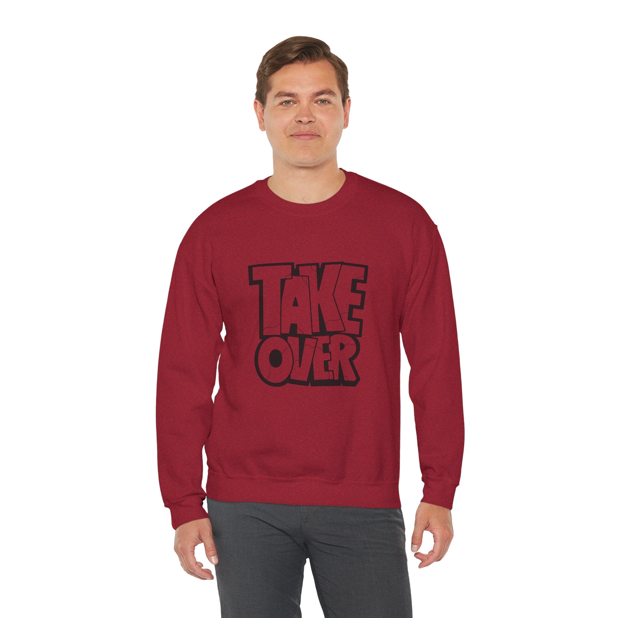 Take Over Crewneck Sweatshirt — Bold Streetwear Graphic Pullover