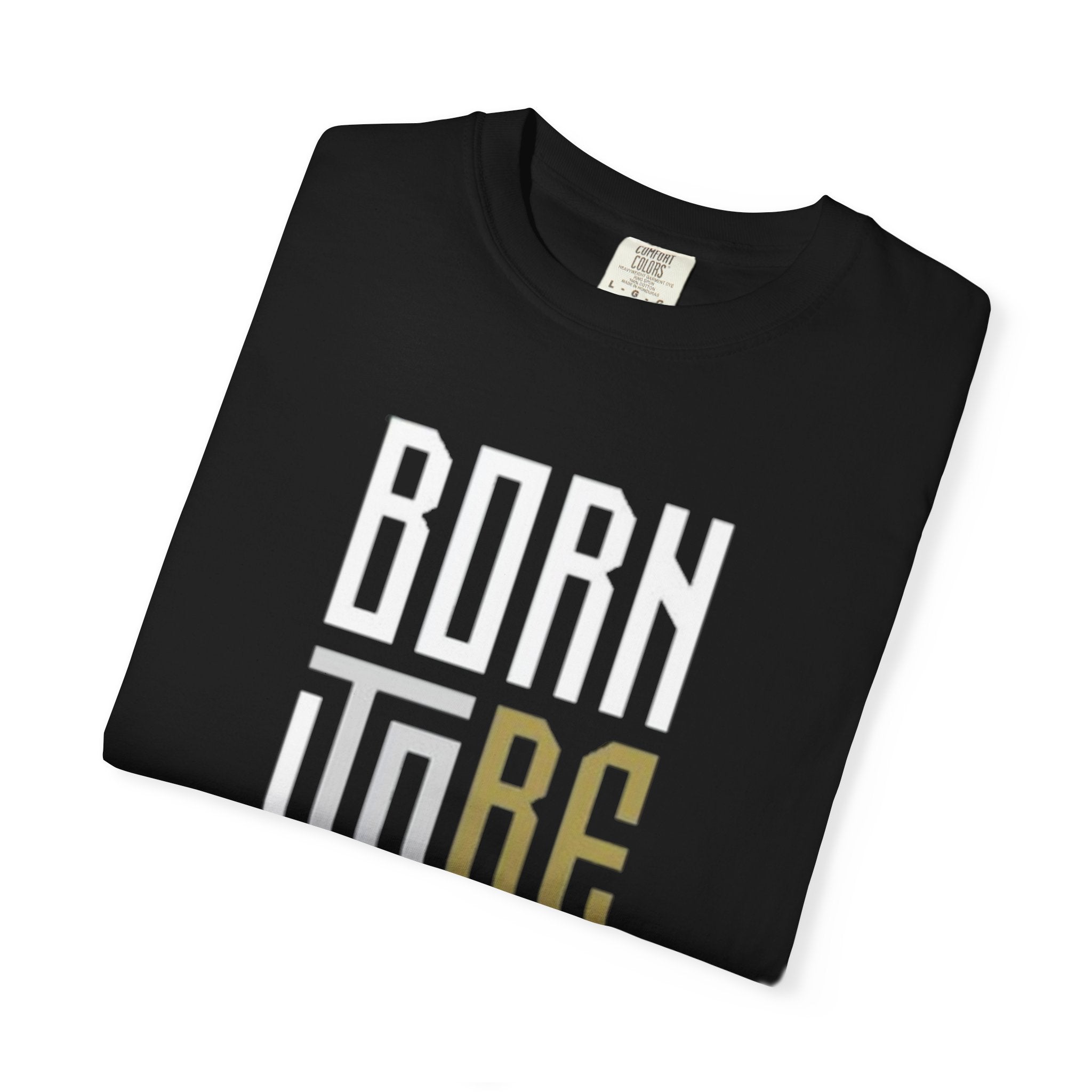 T-Shirt — "Born To Be Untile" Bold Vertical Typography Tee