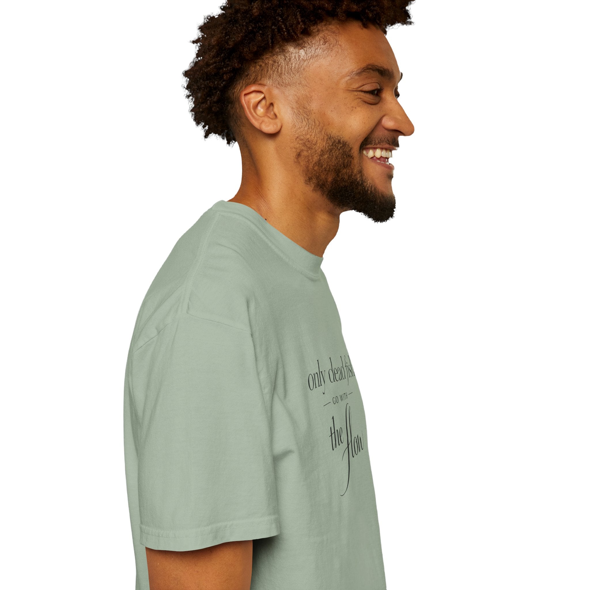 'Only Dead Fish Go With the Flow' Graphic T-Shirt