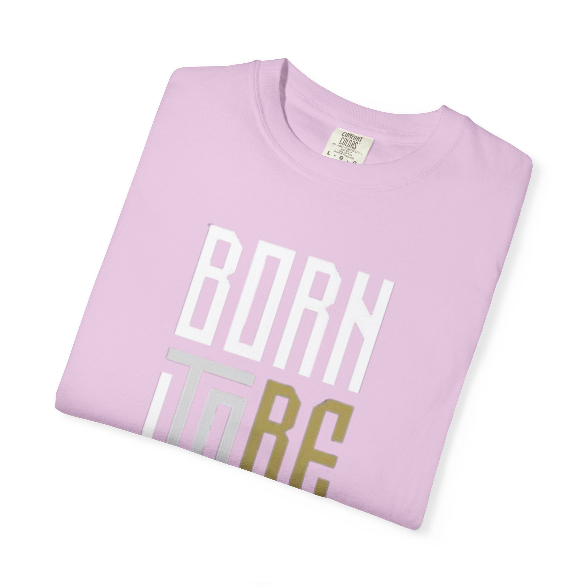 T-Shirt — "Born To Be Untile" Bold Vertical Typography Tee
