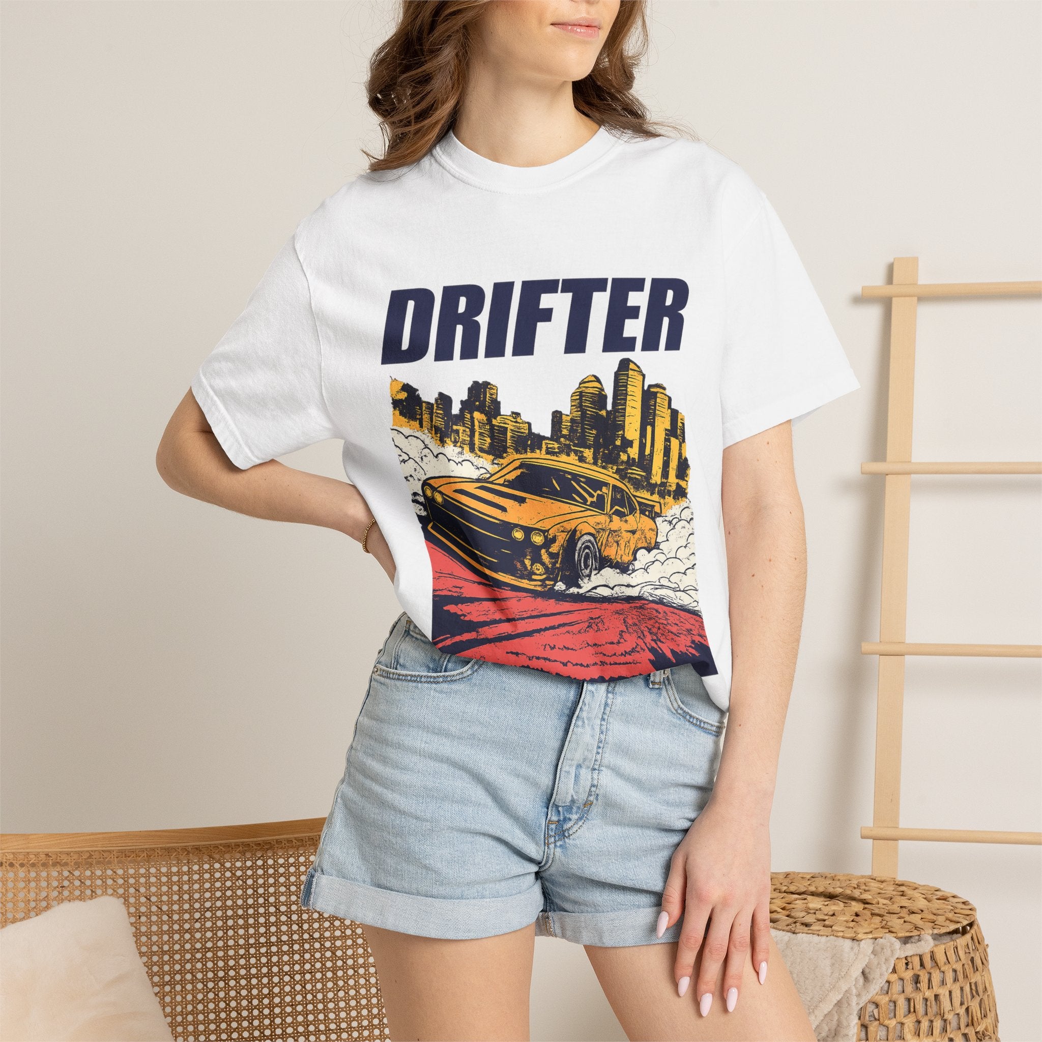 Drifter Street Racing T-Shirt — Retro Drift Car Graphic Tee