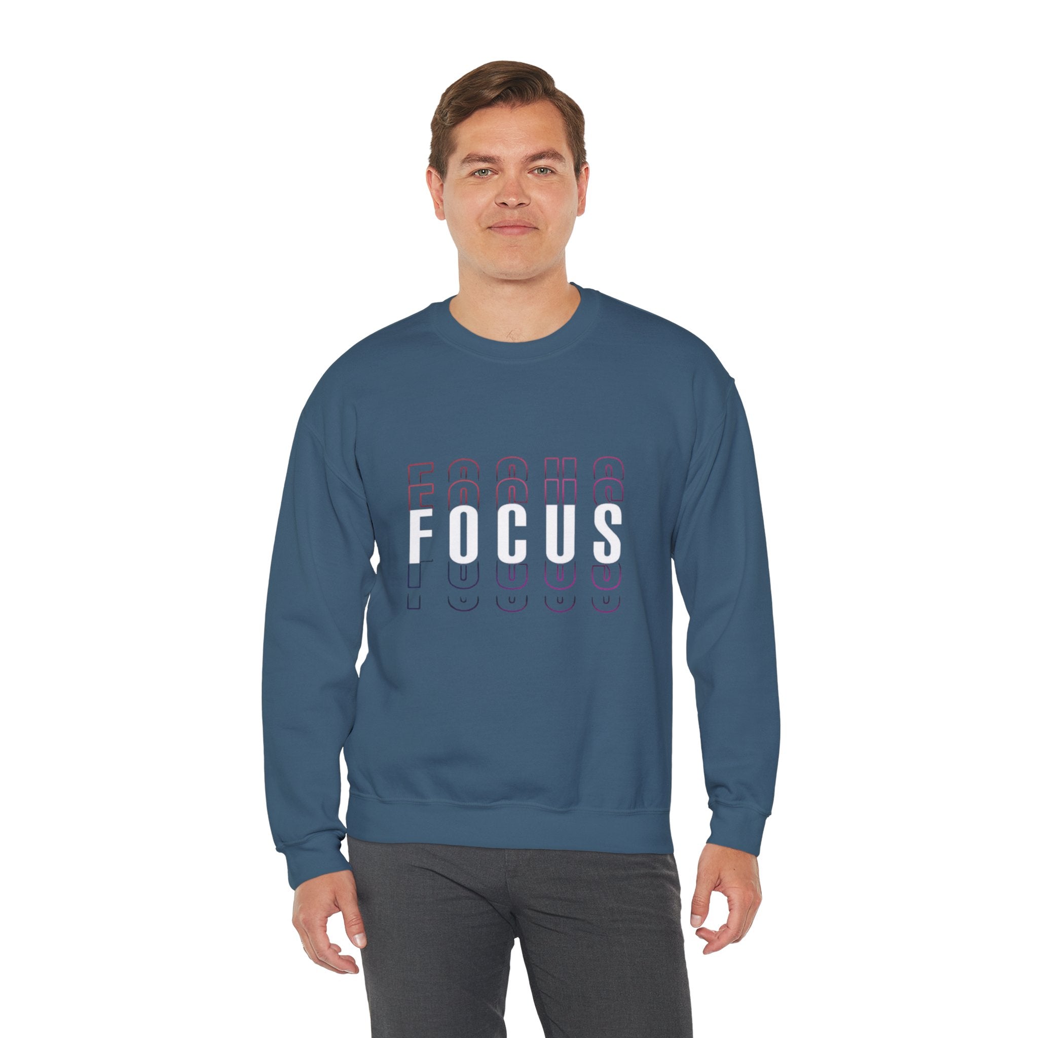 Focus Crewneck Sweatshirt — Motivational Casual Pullover