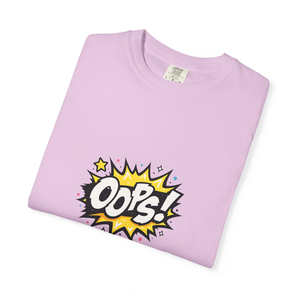 Oops! Comic Graphic T-Shirt — Retro Pop Art Tee
