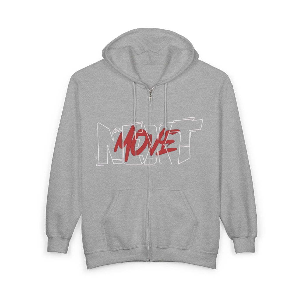 Next With Heart Zip Hoodie — 'NEXT' Graffiti Heart Full-Zip Hoodie