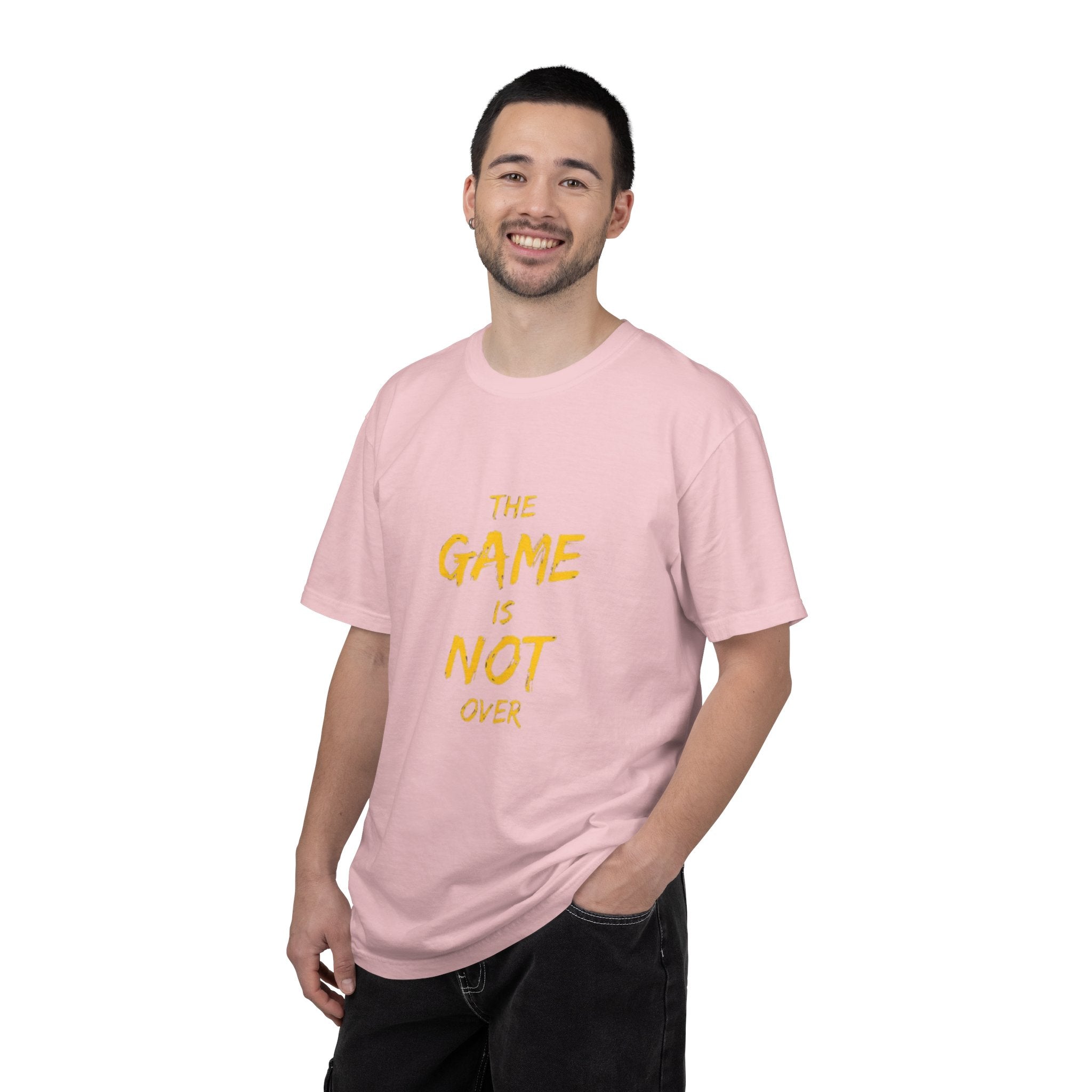 T-Shirt — “The Game Is Not Over” Motivational Graphic Tee