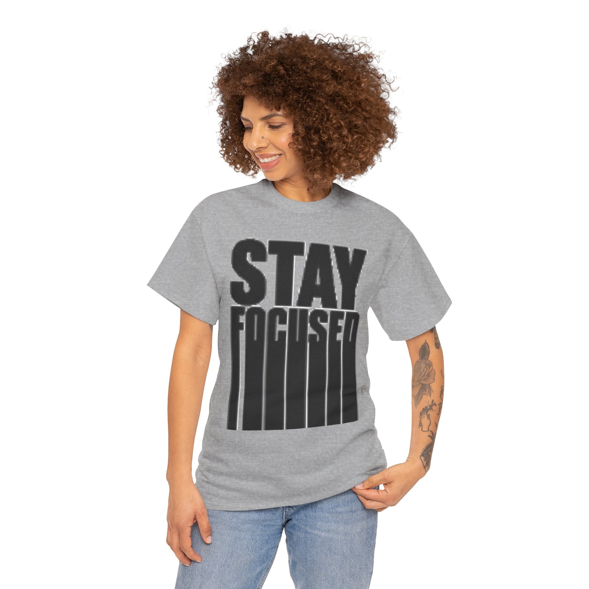 Stay Focused Tee — Motivational Graphic T‑Shirt