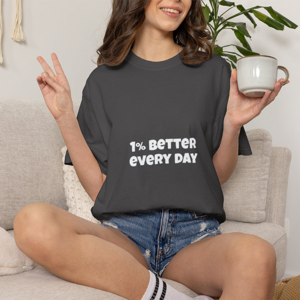 1% Better Every Day T-Shirt — Motivational Daily Progress Tee