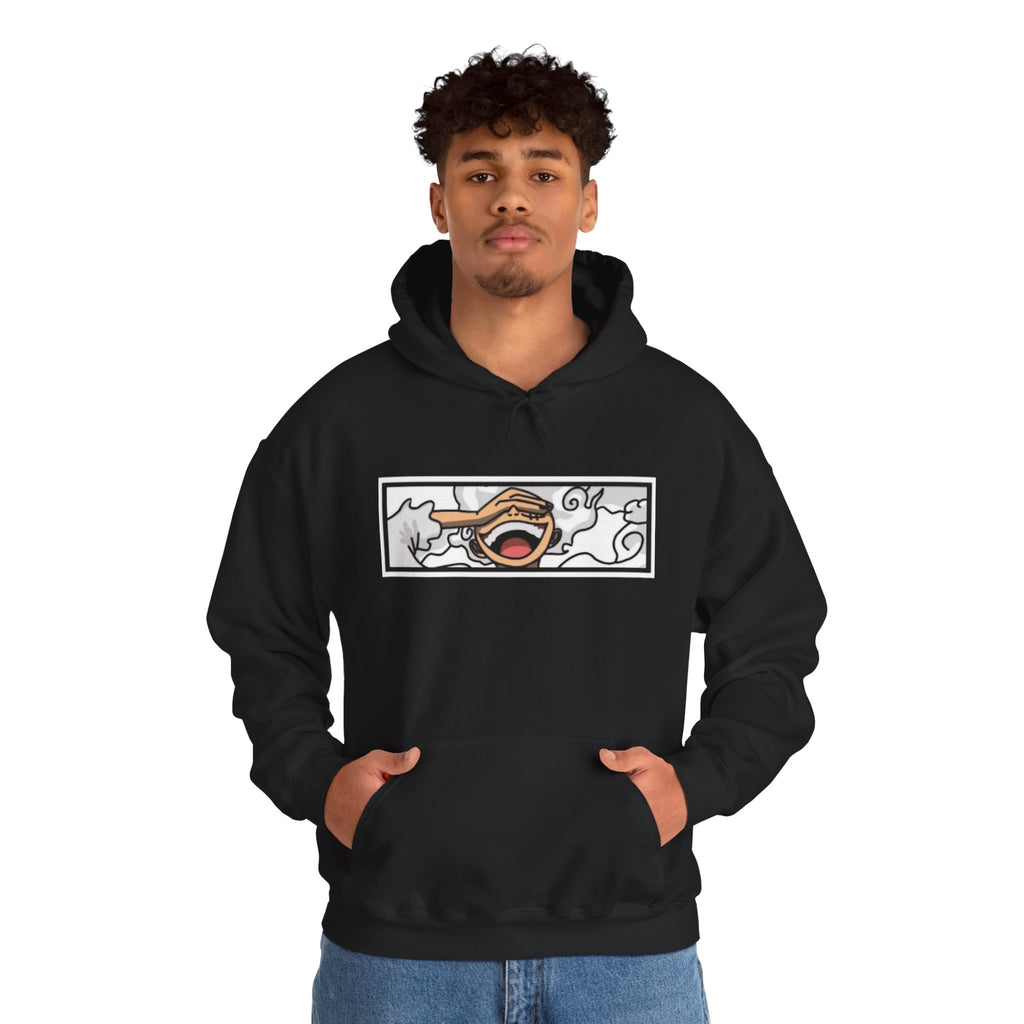 Laughing Mouth Graphic Hoodie — Anime Smile Streetwear Hoodie