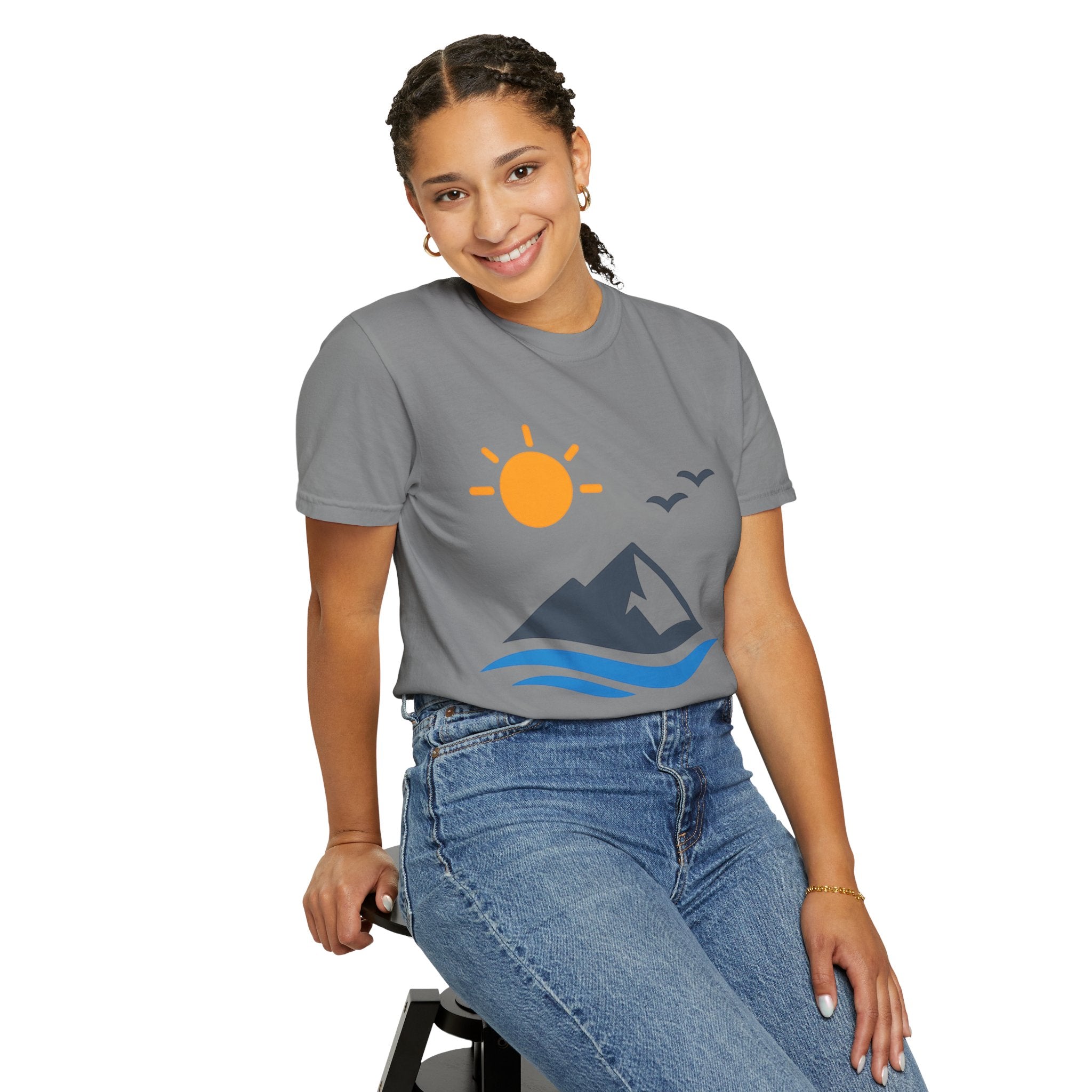 Mountain Sunrise T-Shirt — Scenic Outdoor Graphic Tee