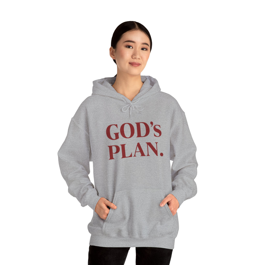 God's Plan Hoodie — Faith-Inspired White Pullover