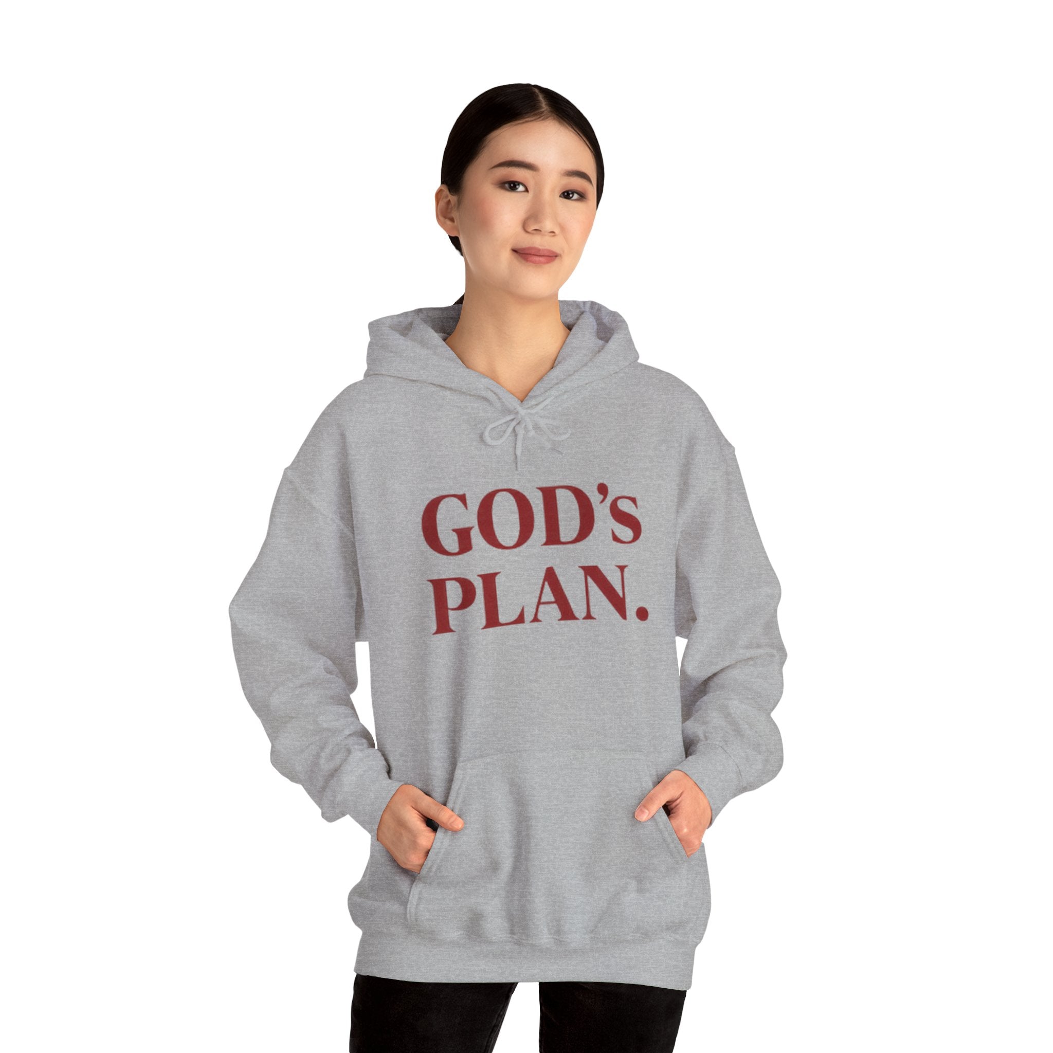 God's Plan Hoodie — Faith-Inspired White Pullover